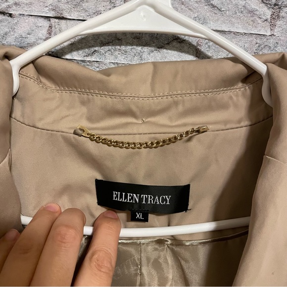 Ellen Tracy Short trench Jacket XL - Picture 3 of 10